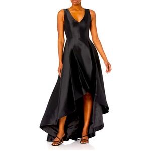 Calvin Klein black high low gown size 8